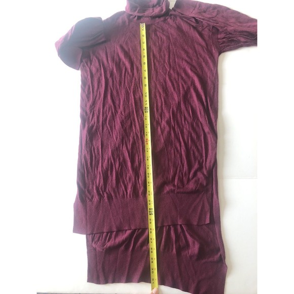 Women's Splendid High Low Turtleneck Sweater Dress Slit Sides Size Small - Picture 8 of 9